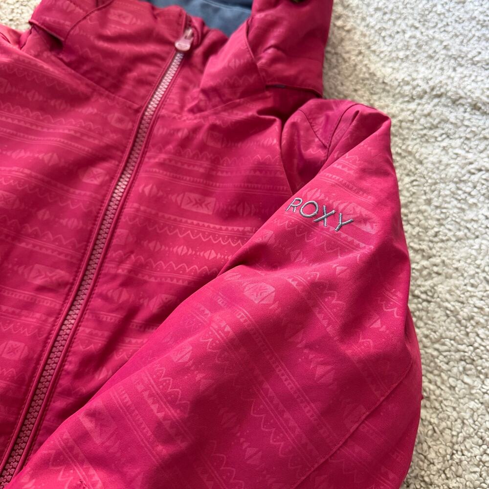 Roxy American Pie Girls Snowboard Ski Jacket Plum Dry Flight Sz M (10) - Picture 5 of 10